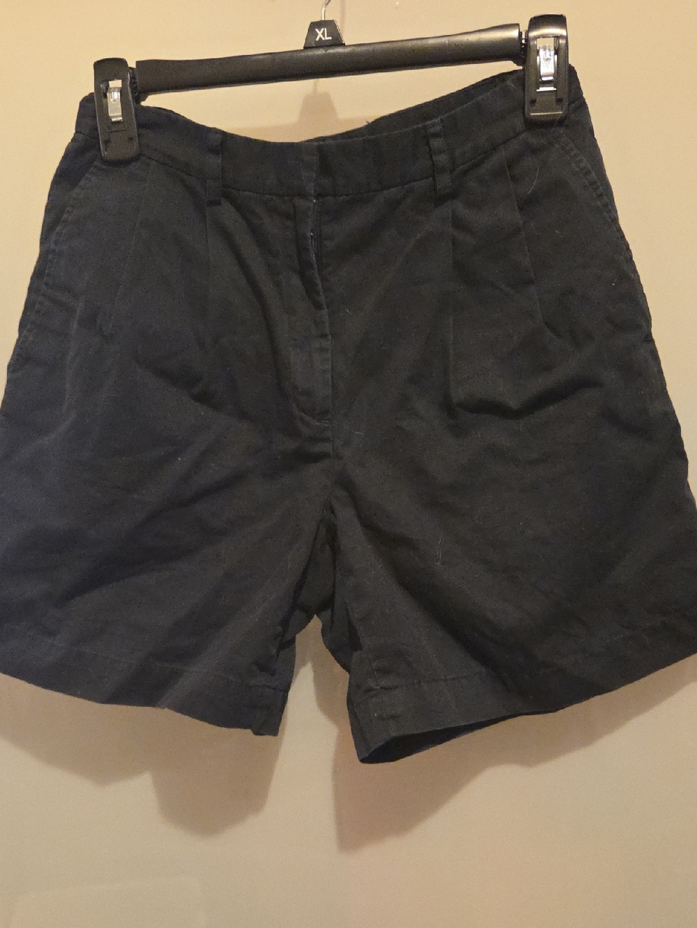 Black Cotton Shorts